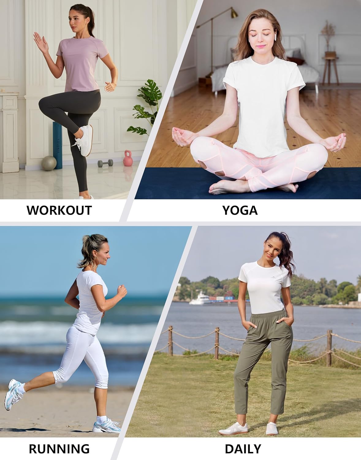 Pioneer Camp Women's Workout Tops Short Sleeve Athletic Shirts Moisture Wicking Quick Dry Mesh Back Yoga Tees for Running Gym - Image 6