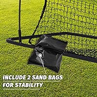 Vista 3 de Football Kicking Cage Net - Heavy Duty Portable Training Net with Steel Frame for Backyard Indoor Outdoor Field Goal Training & Punting Passing