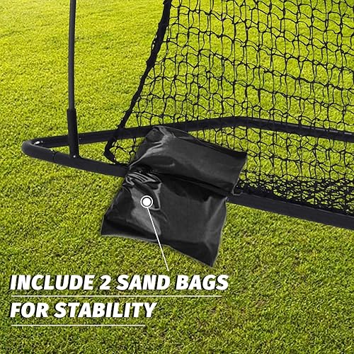 Miniatura 3 de Football Kicking Cage Net - Heavy Duty Portable Training Net with Steel Frame for Backyard Indoor Outdoor Field Goal Training & Punting Passing