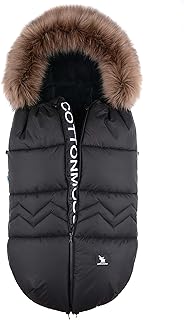 Saco de invierno dormir térmico para carrito silla de bebé universal abrigo polar Cottonmoose Moose North Yukon (north black)