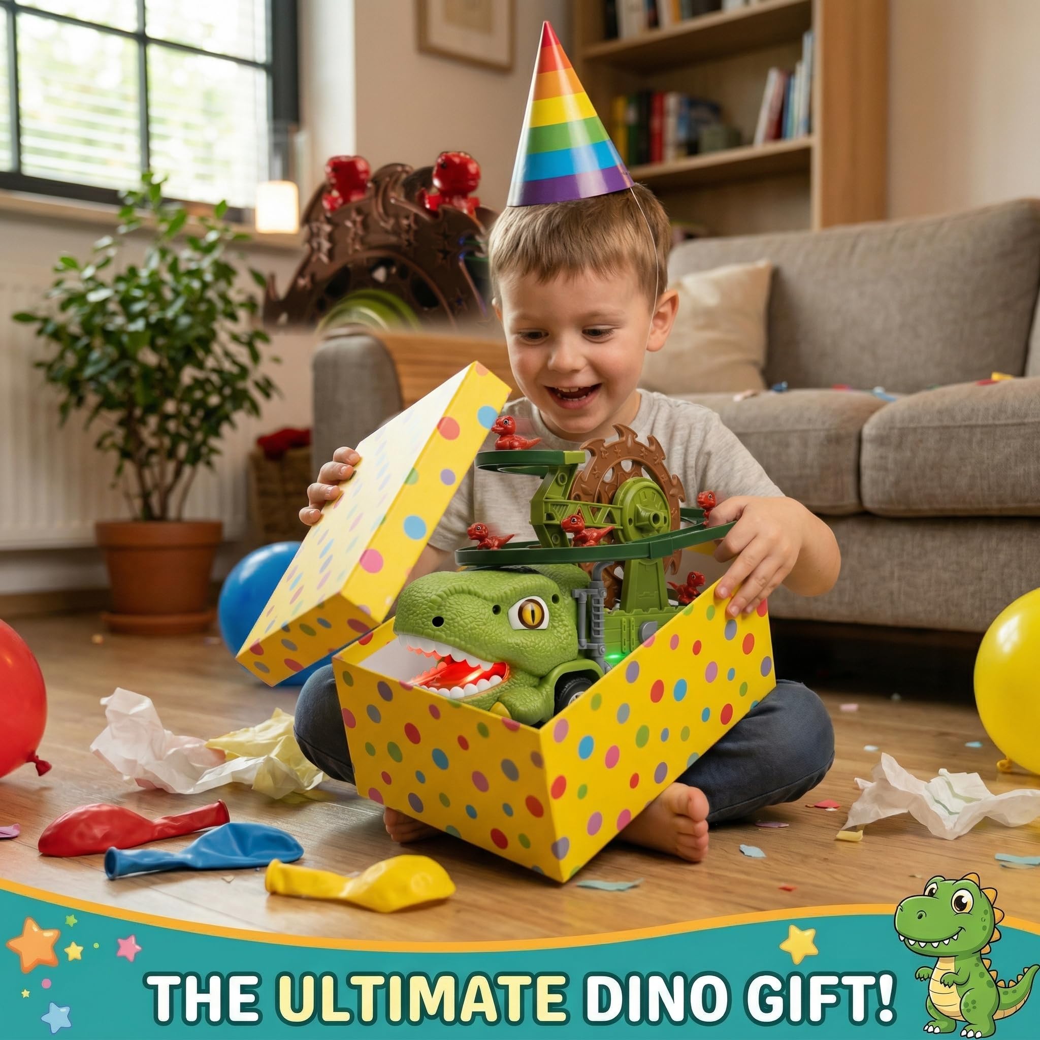 Dinosaur Truck Toy - 3-in-1 Dino Fun! -4 Dinosaur Truck Toy - 3-in-1 Dino Fun! -4