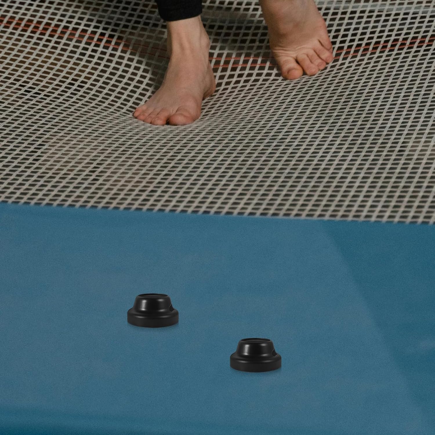 Black Plastic Base Cover for Playground Equipment and Fitness Gear, Fade-Resistant Protective Ground Cover Compatible Adaptive Safety and Playground Accessories