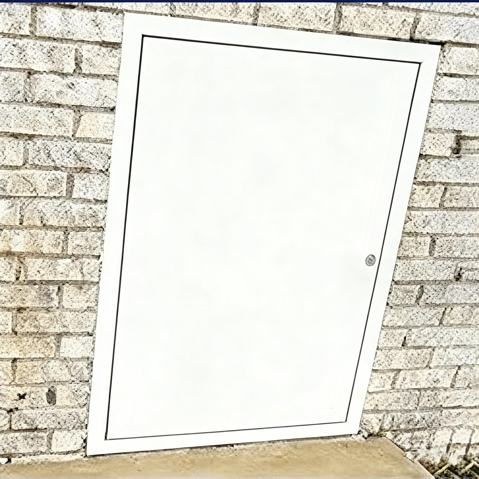 Aluminiowy panel dostępu do płyt gipsowo-kartonowych 45 x 45 cm zamykany właz hydrauliczny biała płyta osłonowa do dostępu elektrycznego i hydraulicznego trwała osłona otworu ściennego