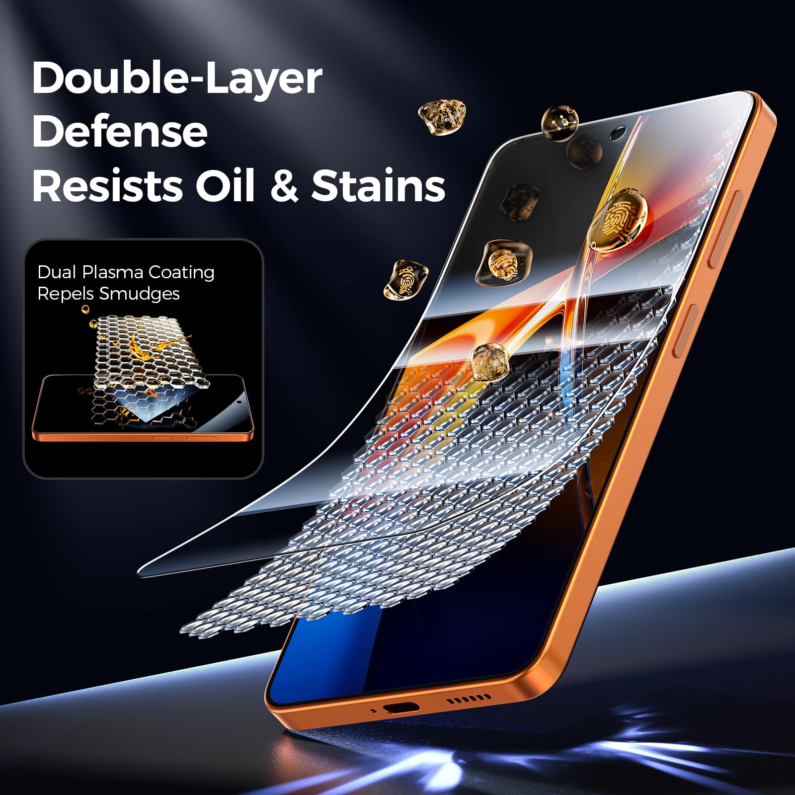 LK 3 Pezzi Vetro Temperato per Samsung Galaxy S26 Ultra, Ultra HD Vetro Protettiva per S26 Ultra, Durezza 9H, Anti Graffio, Senza Bolle, Antiolio, Supporta l'identificazione delle Impronte Digitali