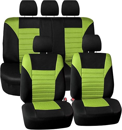 FH Group, FB068PURPLE115, funda universal para asiento de auto, color púrpura (calidad superior, diseño 3D de tejido de malla, compatible con bolsa