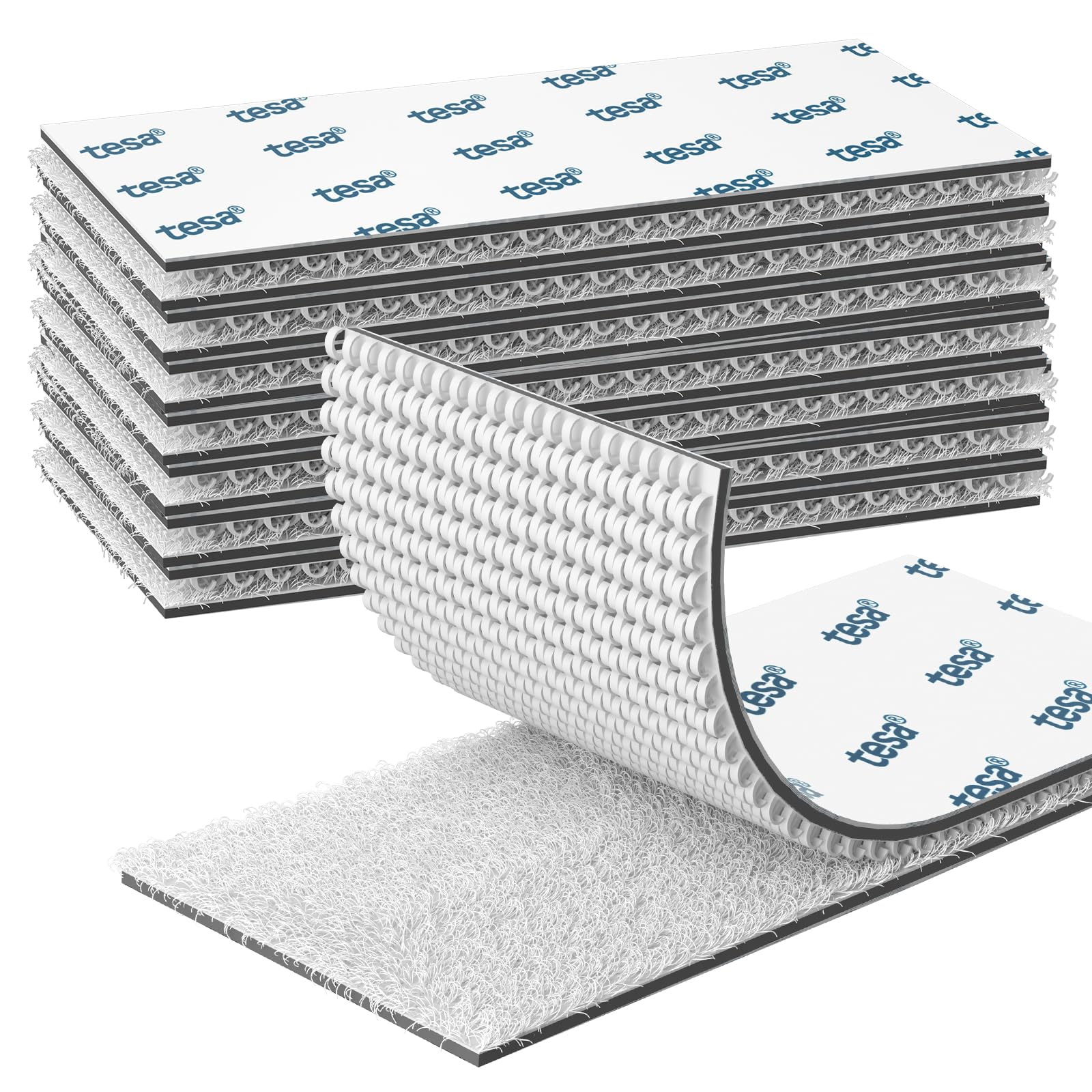 EMITEVER Klettband Selbstklebend Extra Stark- Klettverschluss Selbstklebend Heavy Duty-Doppelseitiges Vielseitig einsetzbar Tape für Innen & Außen DIY, Organisation