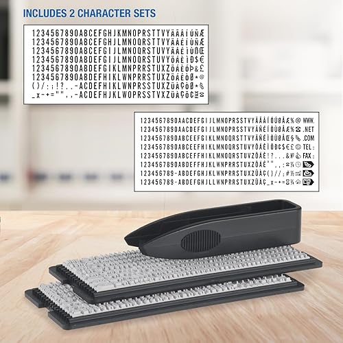 Miniatura 8 de Trodat Printy 4912 - Kit de sellos de 4 líneas personalizadas con tinta negra, tamaño de impresión 34 x 1-78 pulgadas