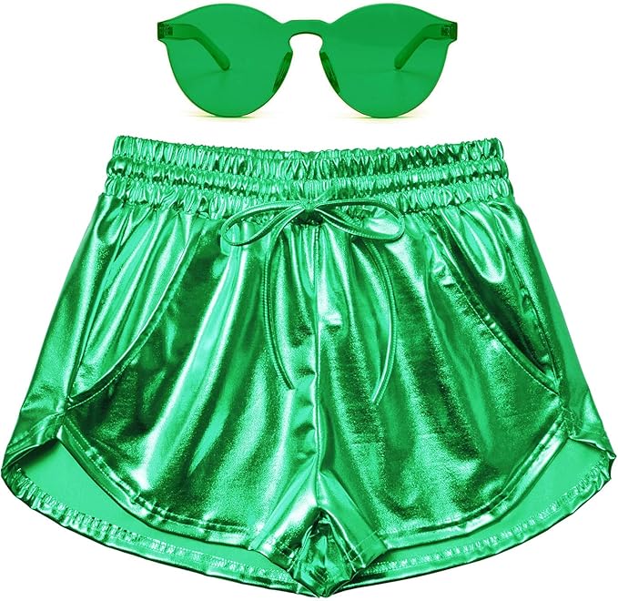 ✨St. Patrick's Day Outfit Idea: Metallic Shorts! ✨