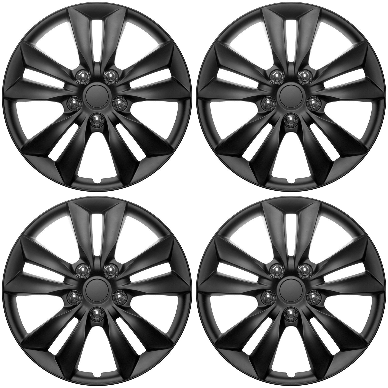 Buy Cover Trend (Set of 4), Universal Hub Caps, 16" Matte Black Wheel