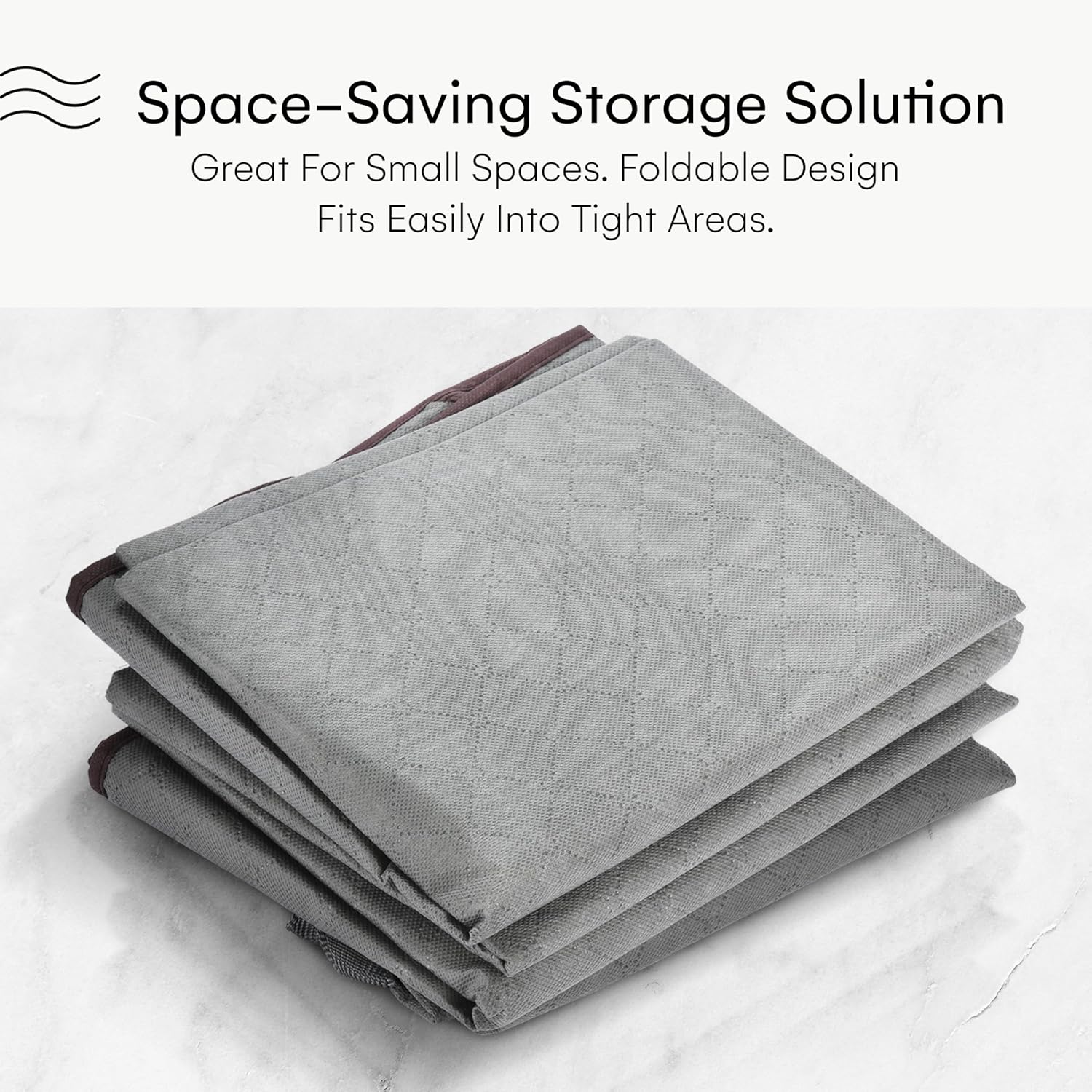 Silvon Storage Organizer for Folded Clothes and Winter Blankets,Heavy-Duty Foldable Storage Bin,Perfect for Storing and Organizing Bulky Items like Towel Comforter, and Sweater,Durable and Sturdy