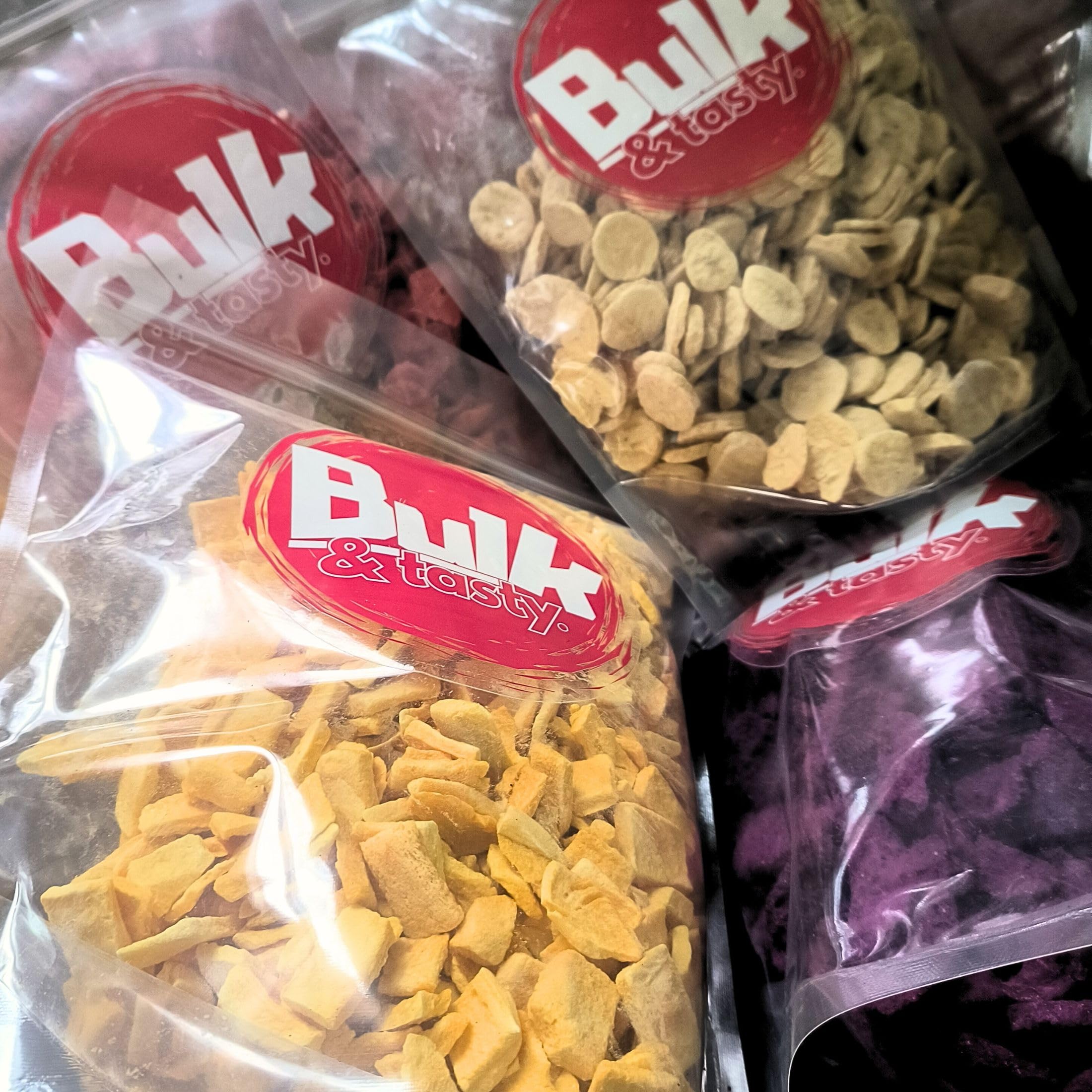 BULK & tasty. Disidratati Blue Berry Liofilizzati 600g | Mirtilli Selvatici Mirtilli Frutta Disidratata | Mirtilli Neri Senza Zucchero Secchi Freeze Dried Blueberry Wild Blaubeeren