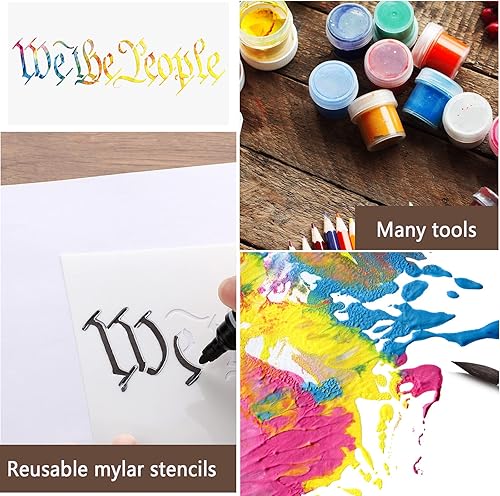 Miniatura 4 de 6 plantillas de bandera estadounidense, plantillas reutilizables para pintar sobre madera, álbumes de tarjetas, pared, suelo, manualidades, 6 tamaños