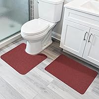 Vista 69 de Tapete de baño ultrafino, tapete de baño de goma para baño, antideslizante, secado rápido, lavable a máquina, pelo bajo, absorbente, ducha exterior