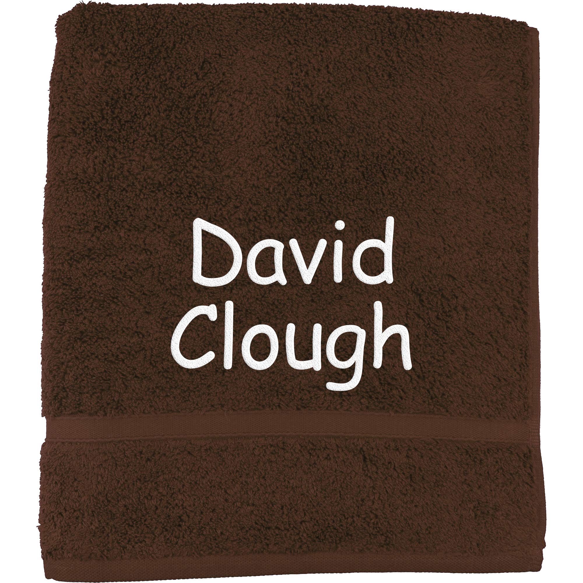 TeddyTs Personalised Embroidered Name School PE Swim Towel (Walnut)