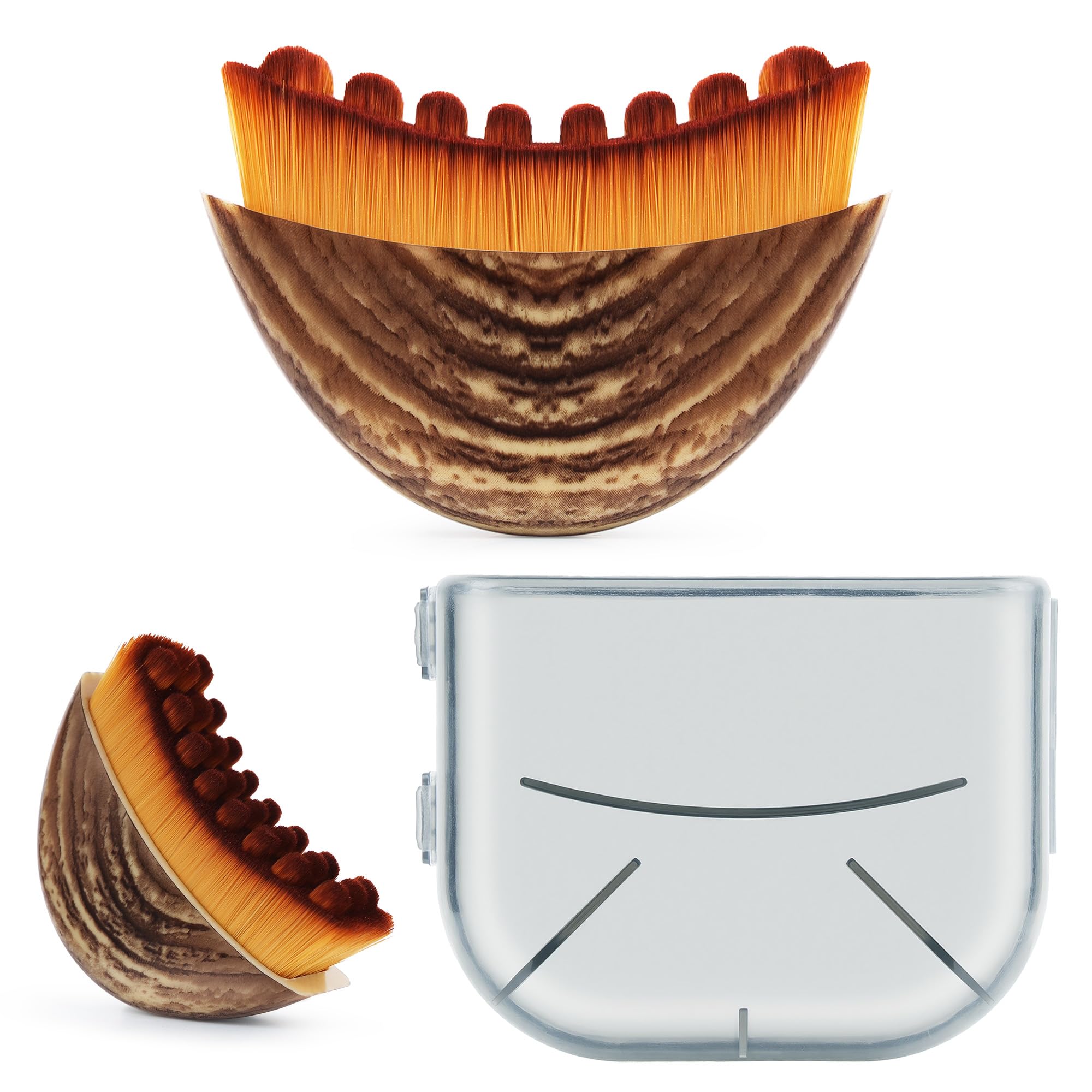 VRAIKO Lymphatic Contour Face Brush, V-Shape Lymphatic Drainage Massager Contour Brush, Ergonomic Design to Precisely Fit Facial Curves, Reduce Fatigue & Awaken Skin