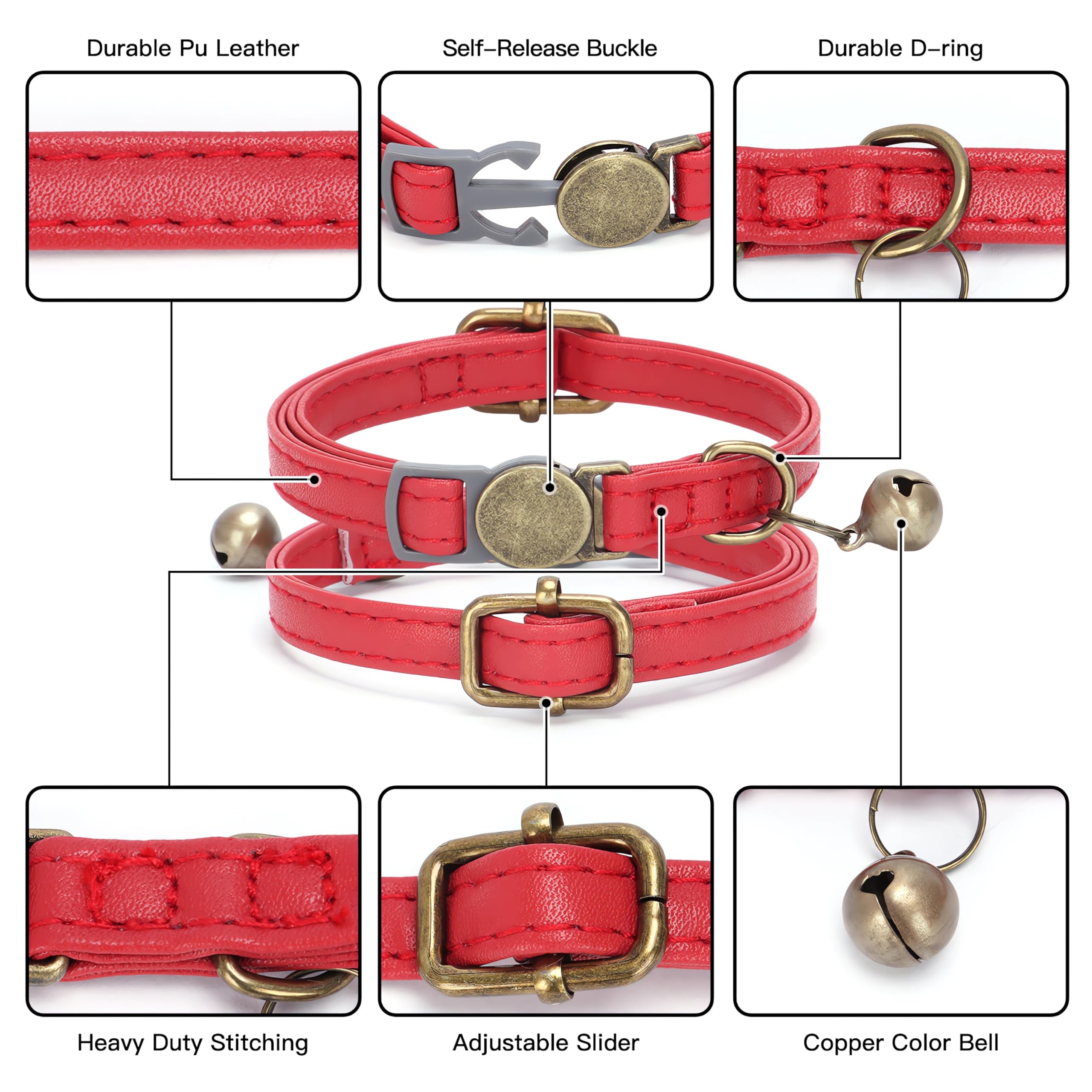 Nome Inciso Collare Per Gatti In Nylon Campana Piccola Prodotti Per Animali Domestici In Tinta Una Fornure Per Gattini Unisex Personalizzate Tag Collare Per Gatti Piccolo - Foto 8