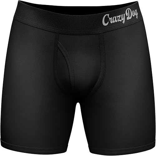 Crazy Dog T-Shirts Fart Ninja Silent But Deadly Boxers Divertidos Farting Butt Joke Graphic Ropa interior para chicos, Negro -