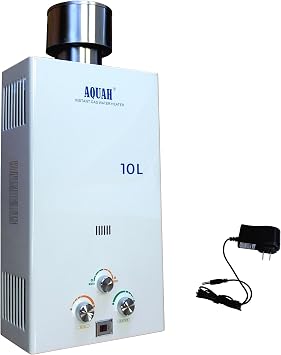 AQUAH Outdoor Liquid Propane Gas Tankless Water Heater 10 L / 2.7 GPM