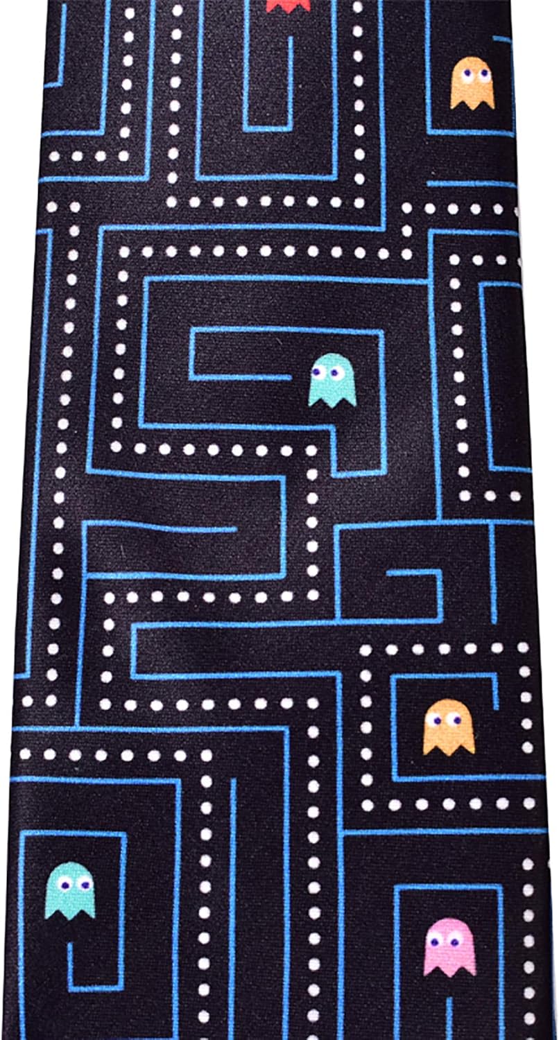 Retro 80s Gamer Necktie - Men's Video Game Tie - Gamer Gift