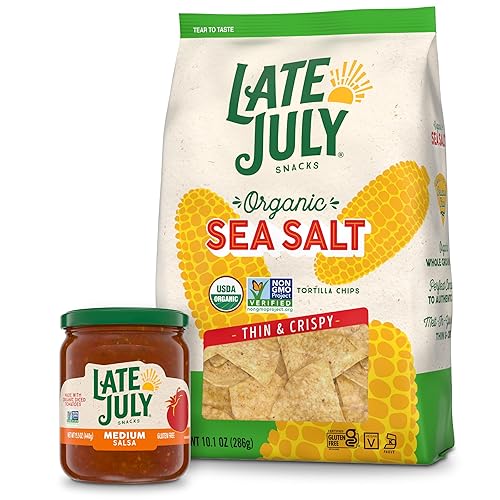 Miniatura 19 de Late July Patatas de maíz con sal marina orgánica, bolsa de 10.1 Oz