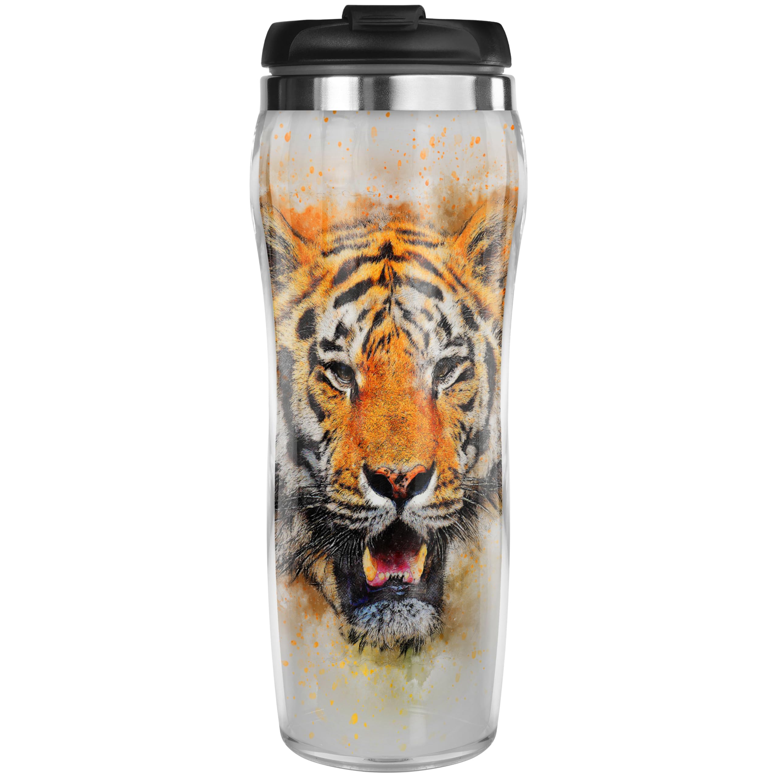 Qwetch - Travel Mug Isotherme - Bleu 470ml - Thermos Café & Thé En Inox