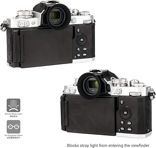 Miniatura 3 de Cámara de silicona blanda visor ocular Eyepiece para Nikon Zfc Z fc cámara reemplaza Nikon DK-32 Protector de copa de ojo