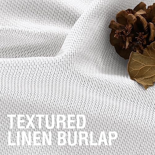 Miniatura 3 de H.VERSAILTEX Cortinas opacas de lino para dormitorio  sala de estar con aislamiento térmico, cortinas con ojales y textura de lino efecto Burlab, 2