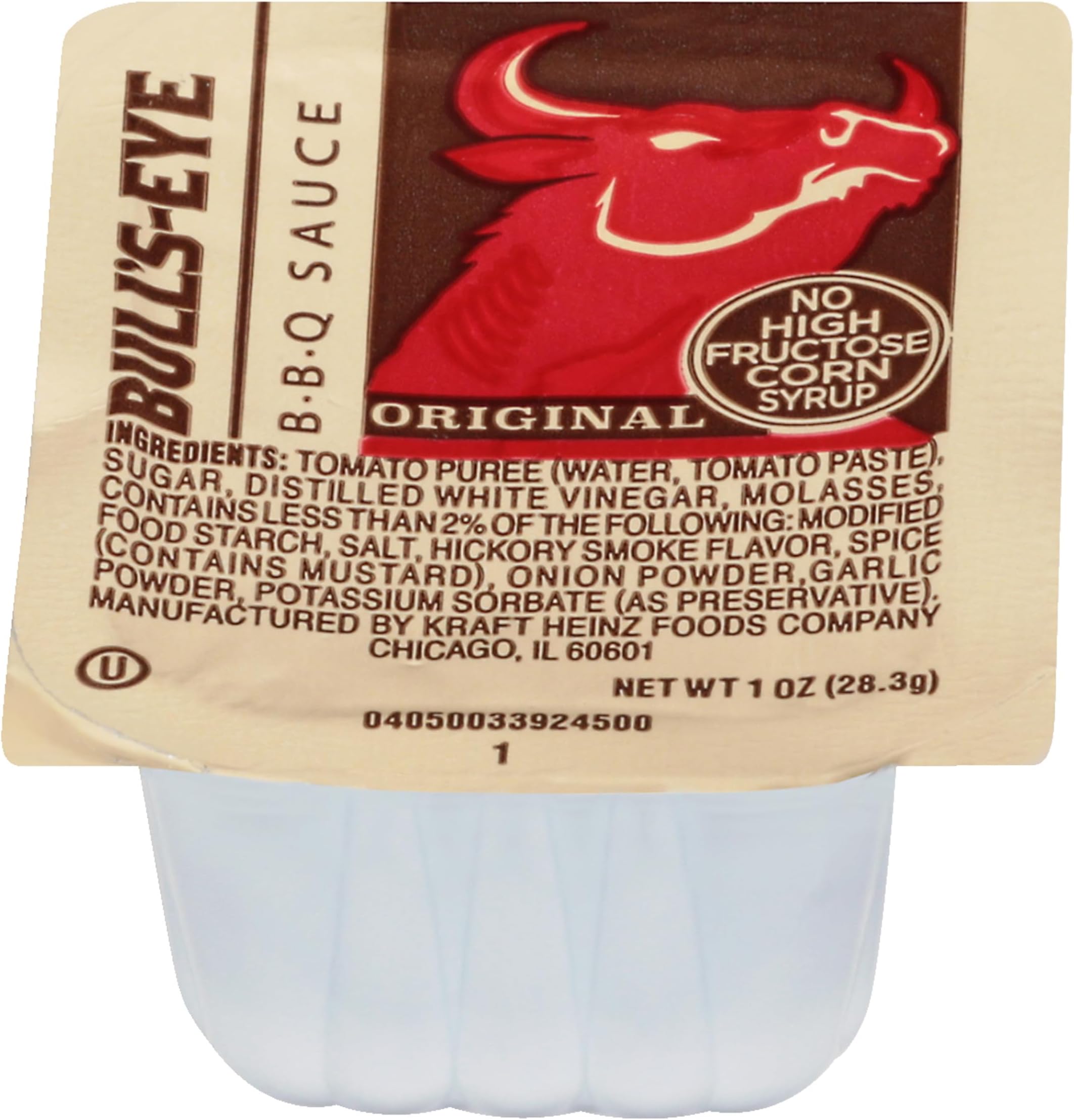 Bull's-Eye Original BBQ Sauce (1 oz Cup, Pack of 100)