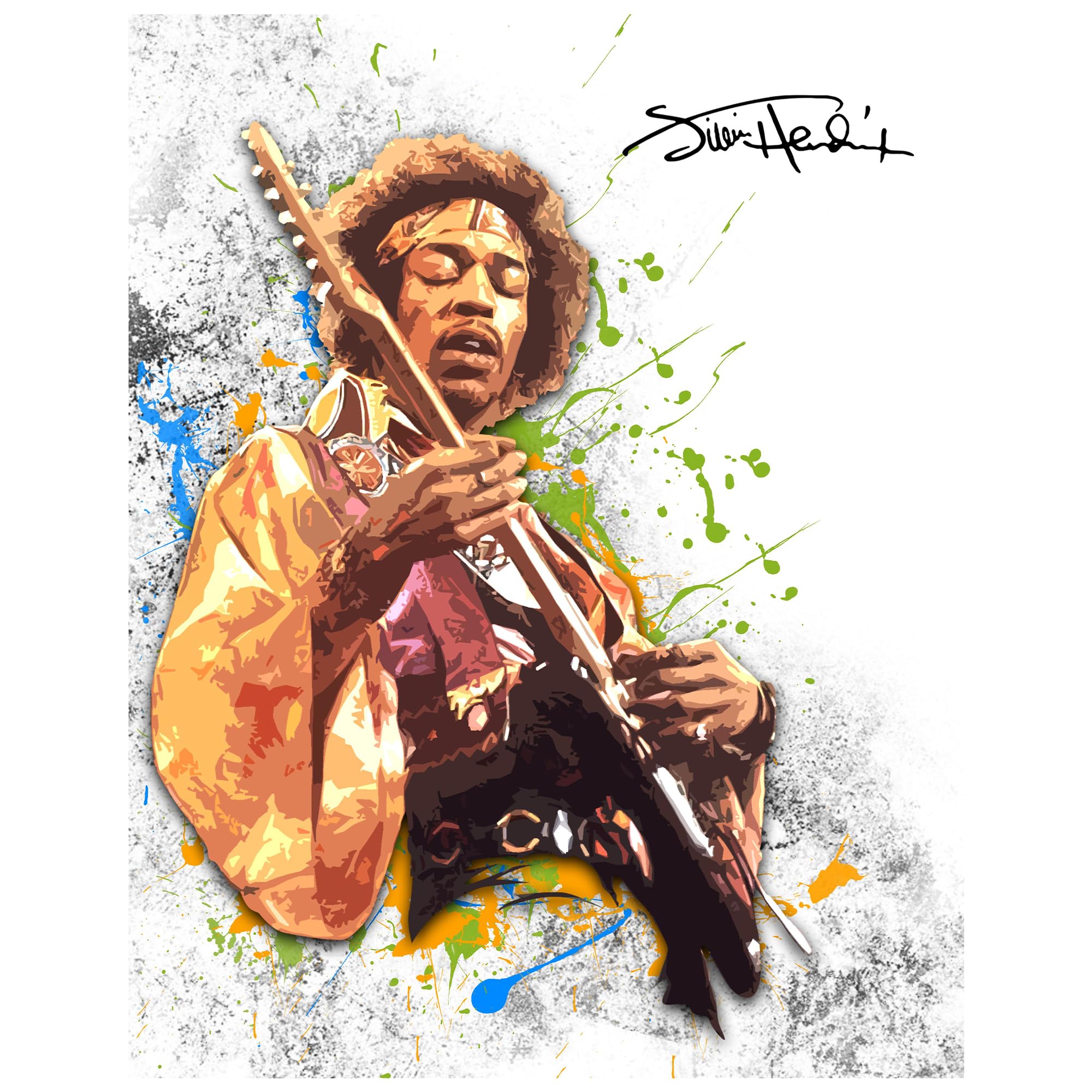 Jimi Hendrix Wall Art Review: Bold Music Room Decor