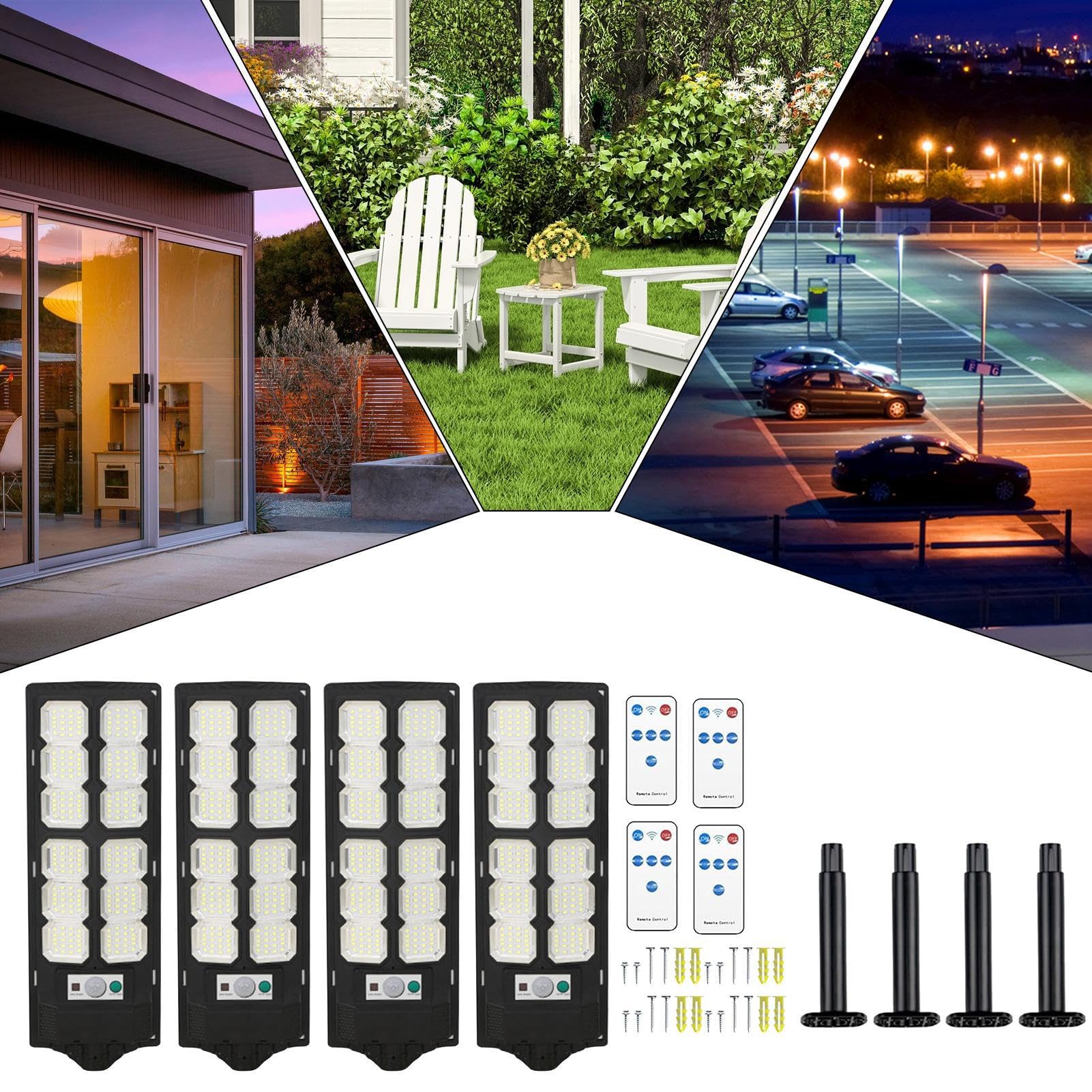 Stradali Da Esterno Illuminazione LED a Sensore di Movimento Solare