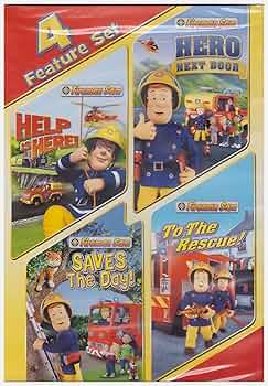 Amazon.com: Fireman Sam 4 Feature DVD Set: 0884487112155