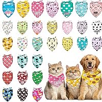 30 Pack Bulk Dog Bandanas - Cute Assorted Patterns for Shelters, Rescues, Pet Parties, Birthdays & Events
