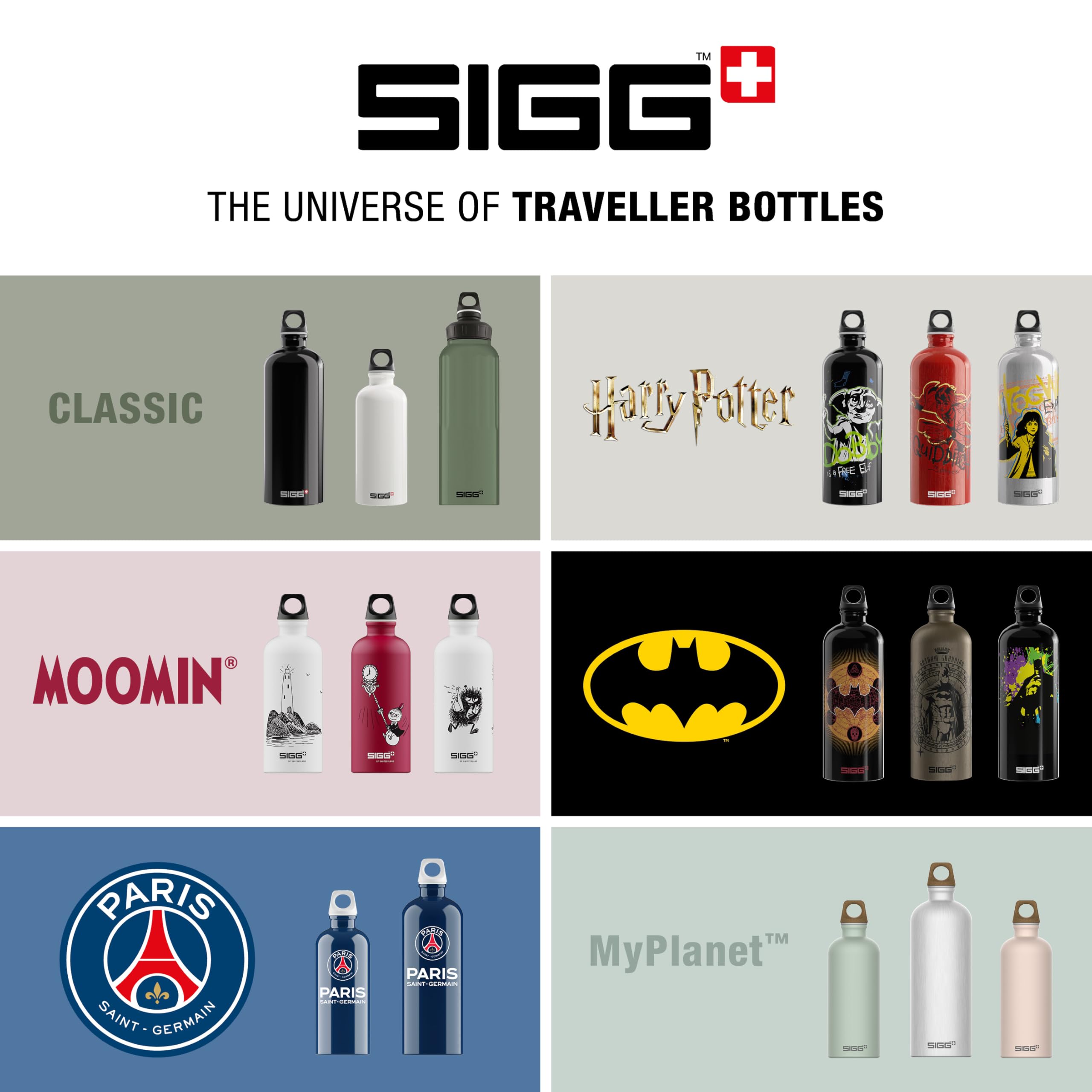 Sigg - Borraccia Alluminio - Traveller - Certificata Climate Neutral - Perfetta per Bevande Gassate - Ermetica - Leggera - Senza BPA - 0,6L / 1L
