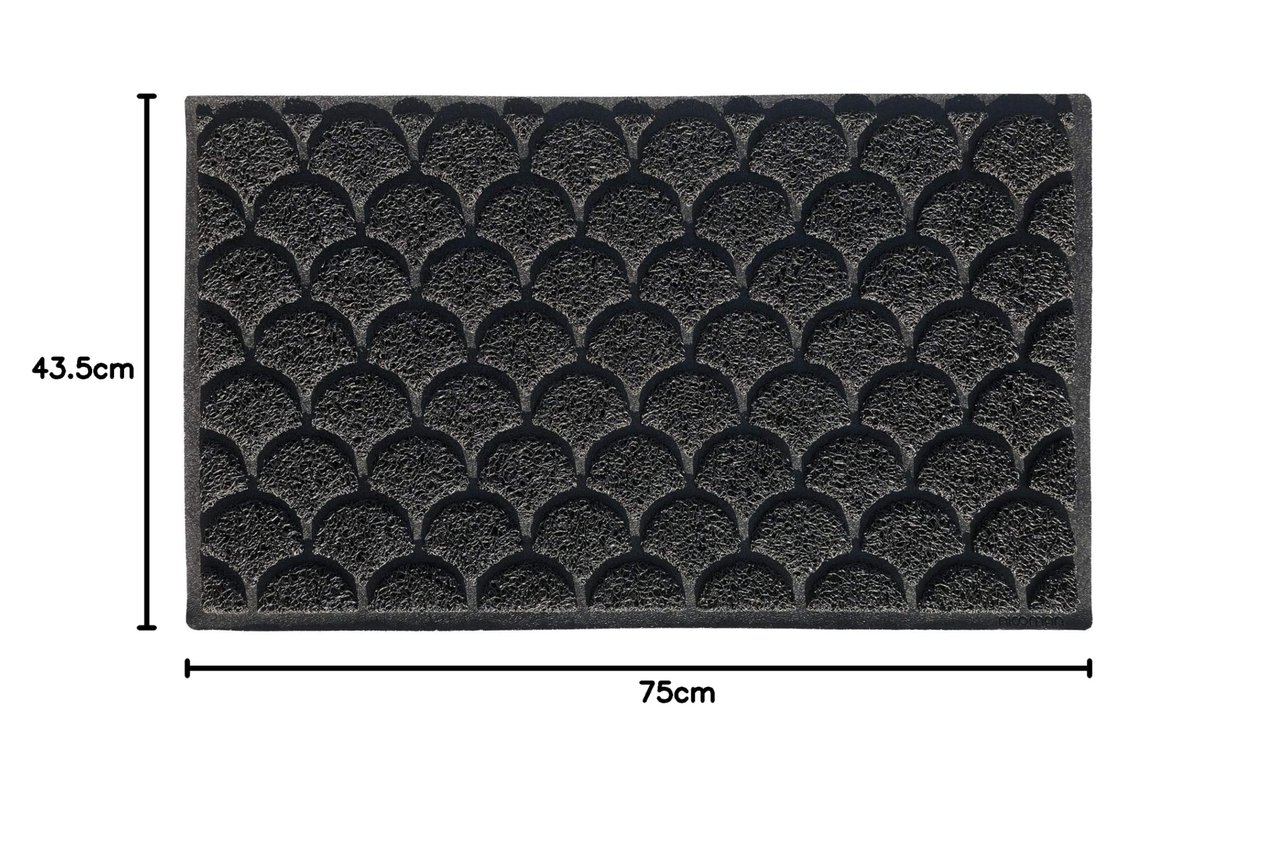 Zerbino Esterno Nicoman 75x44 Cm Con Motivo Vasca Da Bagno - Tappetino In PVC Per Piscina, Doccia, Barca, Antiscivolo E Drenante - 2