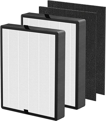 Filtro de repuesto True HEPA 45i compatible con BreatheSmart Flex y purificador de aire 45i, 2 filtros H13 True HEPA con 2 prefiltros de carbono,