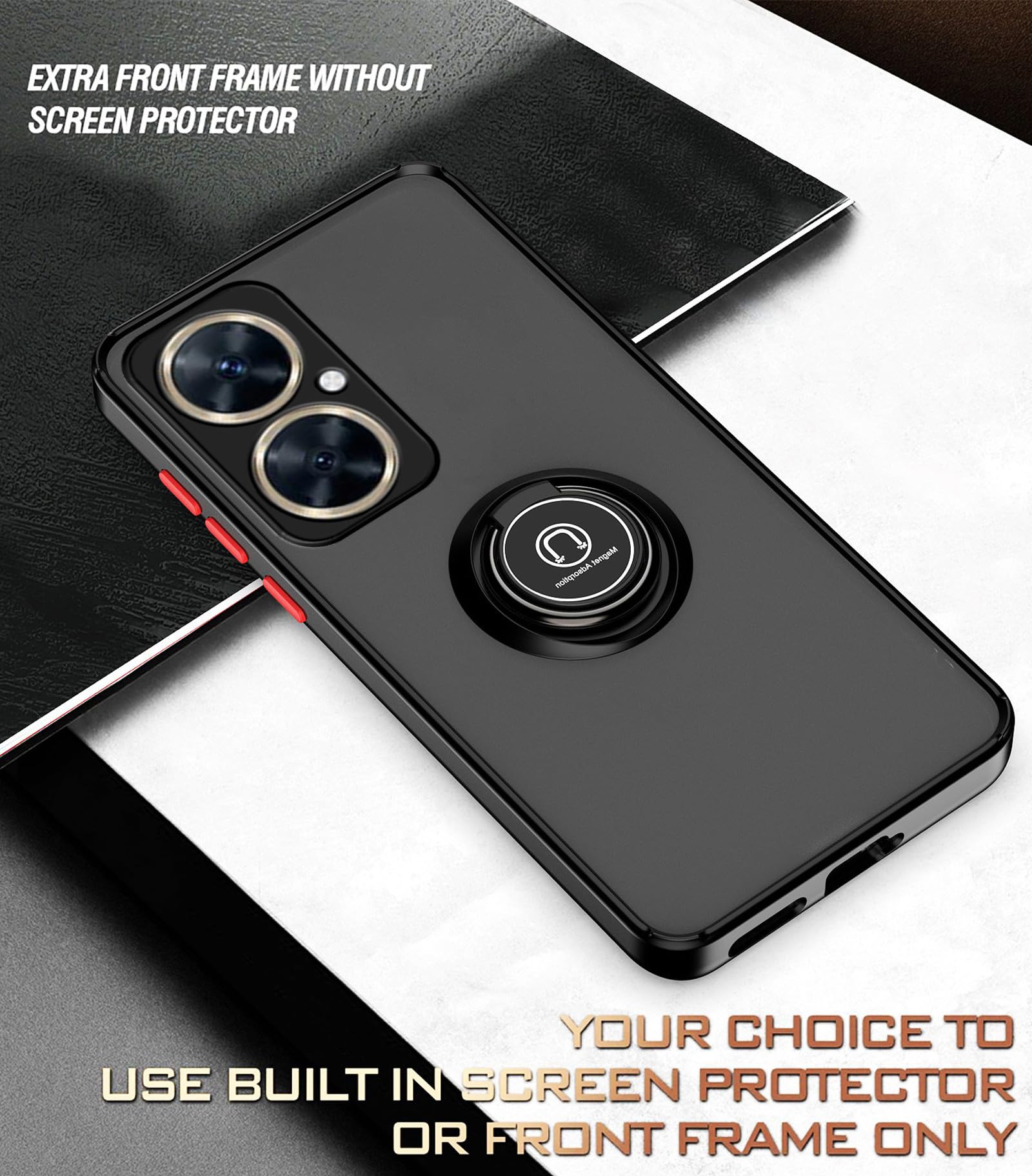 Per Huawei nova 9 RC01 custodia telefono RFID in pelle aspirazione magnetica