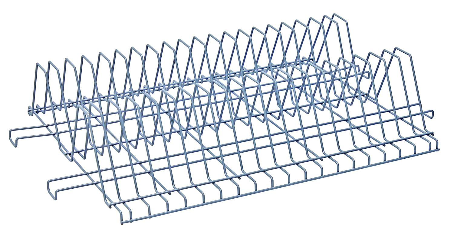 Quantum Storage Systems TDR24481GY Cutting Board and Tray Drying Rack, 48" W x 24" D, Carbon Steel, Epoxy Coated, Gray, NSF