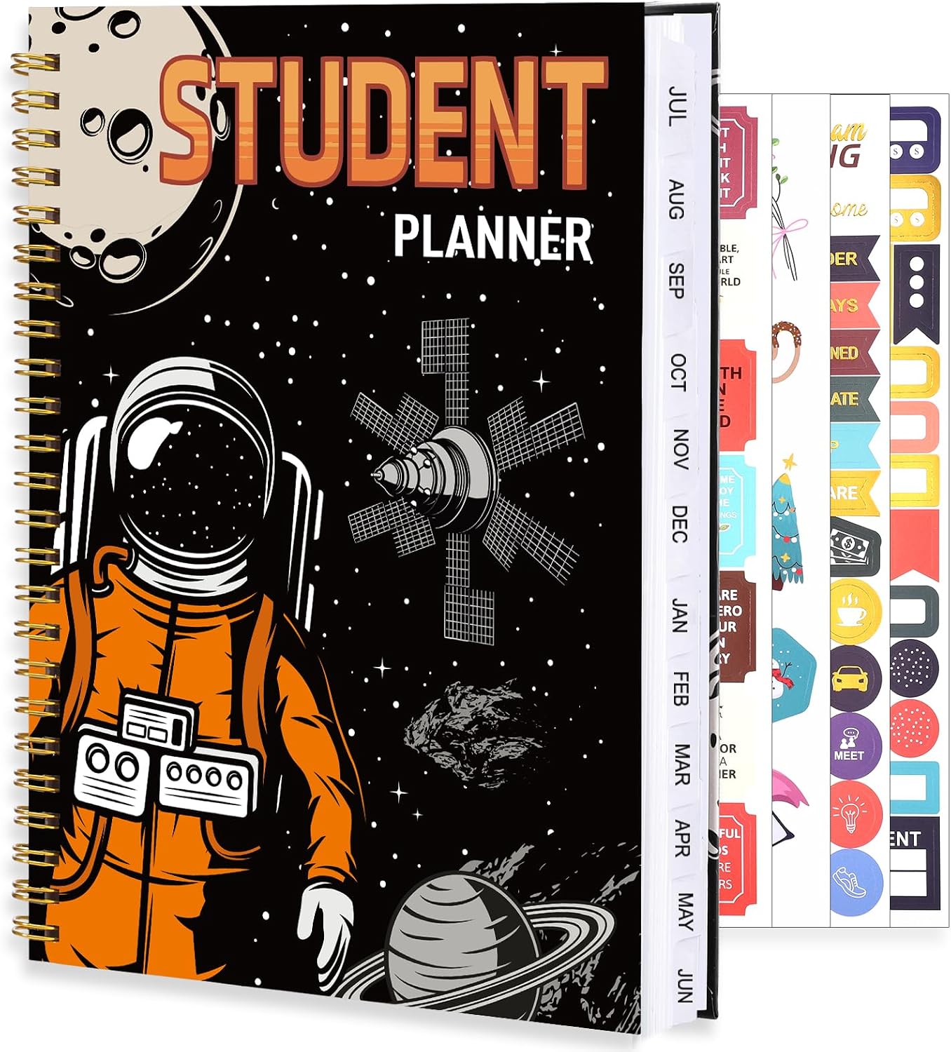 Student Planner 2025-2026, 6.5"x8.5" Weekly & Monthly Academic Planners July 2025 - June 2026 School Year Planner 2025-2026 with Tabs and Stickers