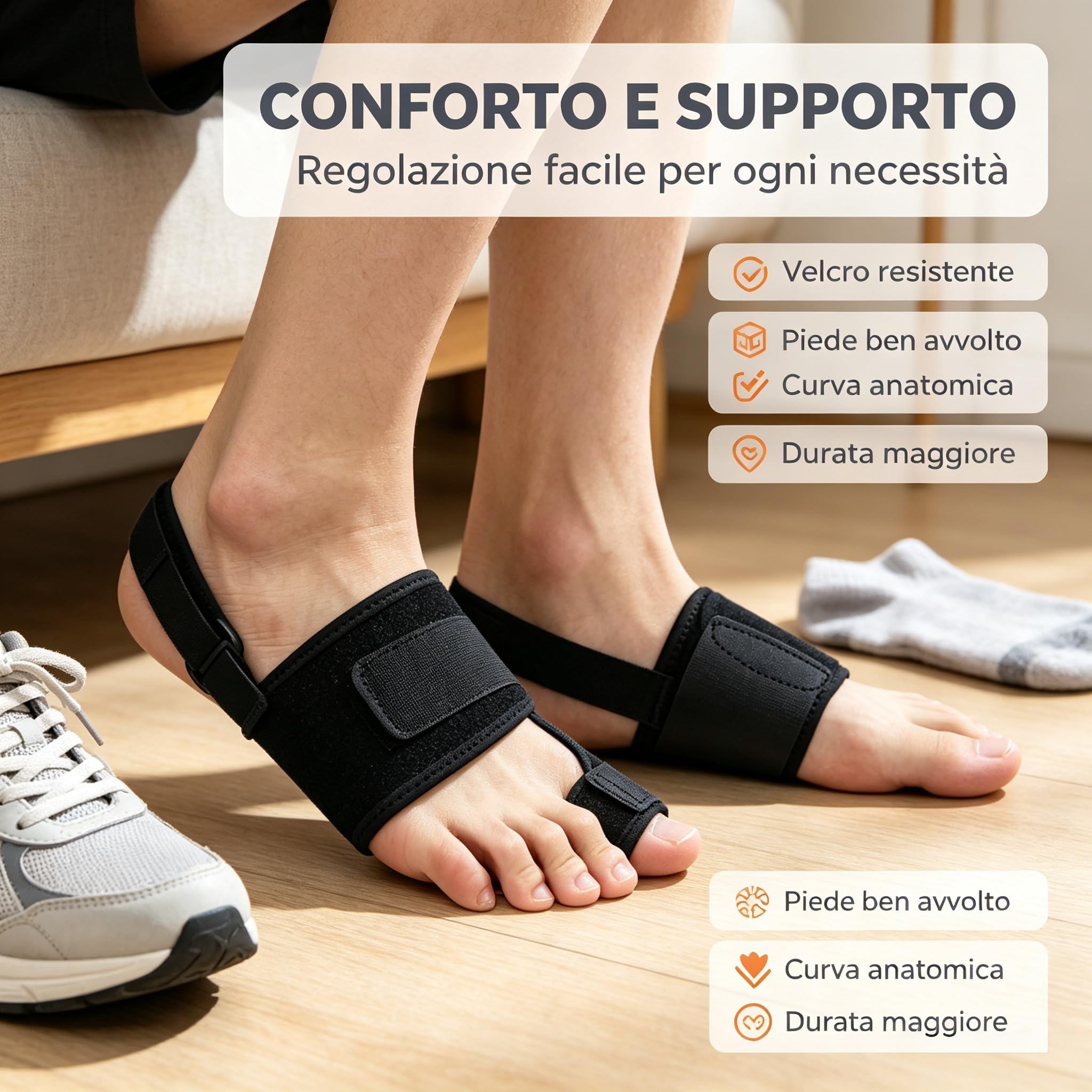 MEIION Karmor,Ortesi regolabile per l'alluce valgo,unisex,comoda