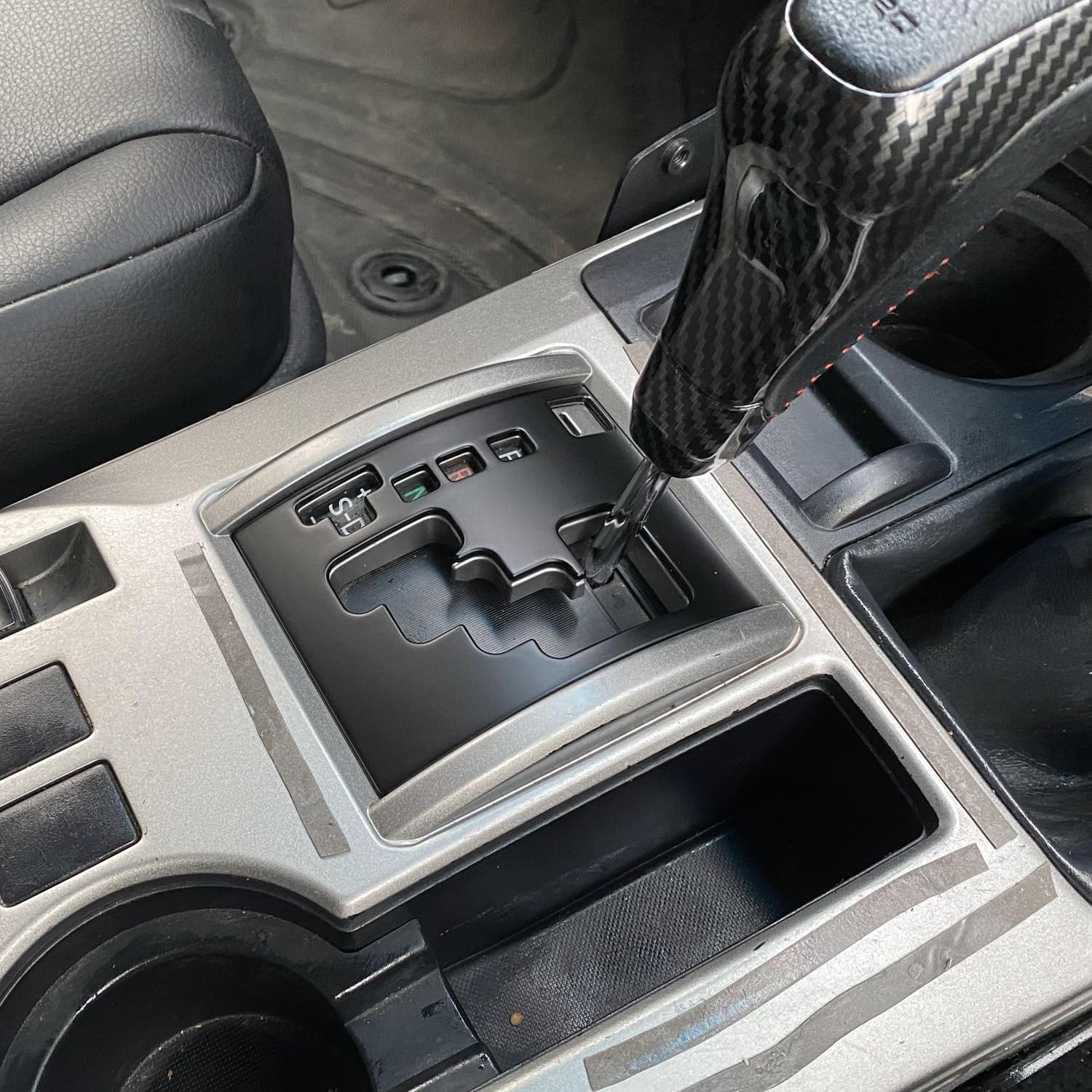 for Toyota 4Runner 2010-2024 LHD Matte Black Center Gear Shift Panel Cover Trim 1pcs Car Accessories (Not Installed a Gear Shift Panel)