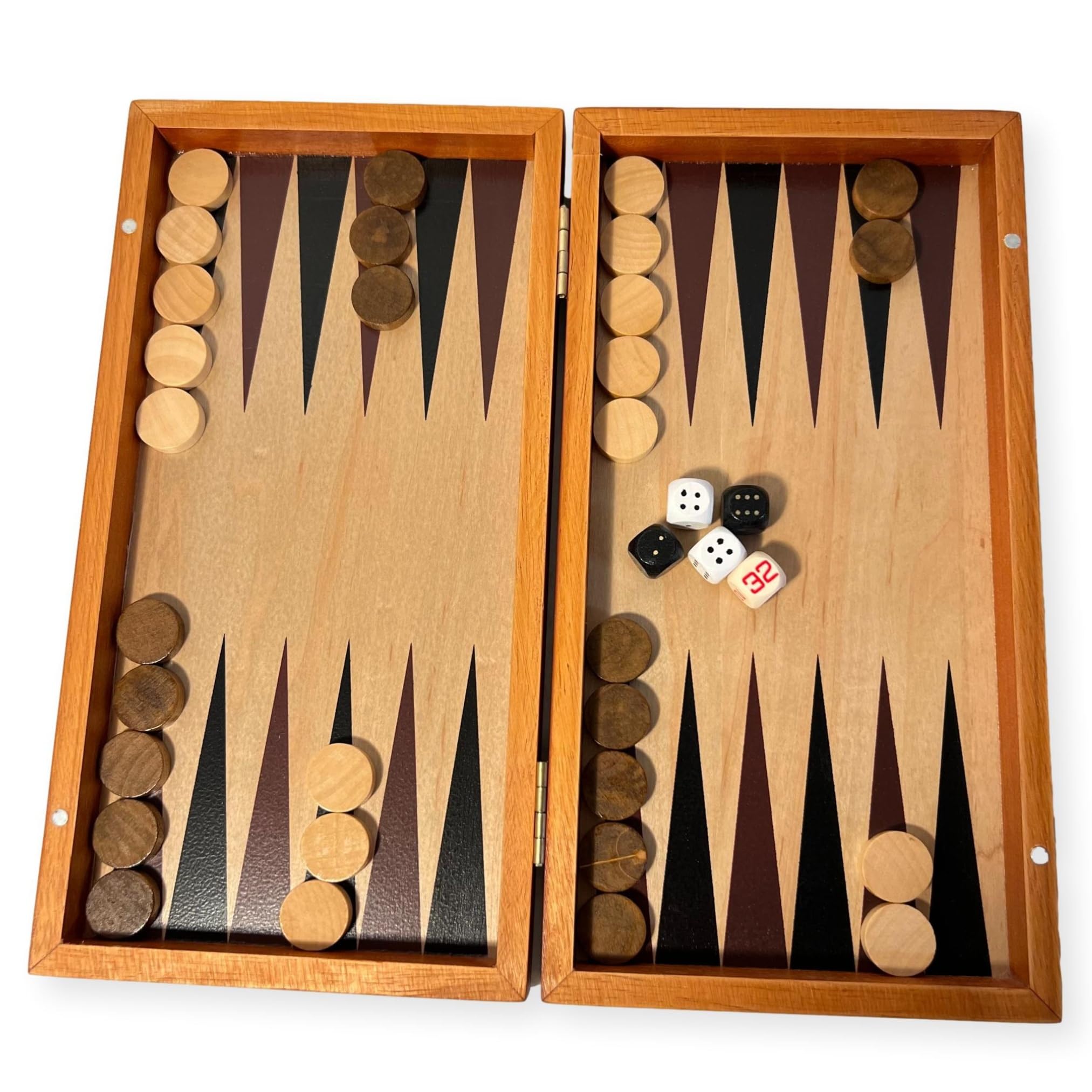 バックギャモン Amazon.com: WOODEN INLAID BACKGAMMON SET 30cm x 18cm