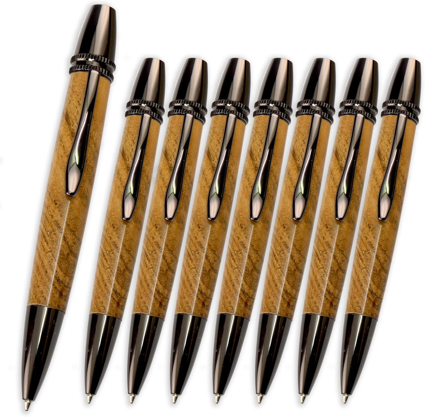Legacy Woodturning, Polaris Twist Pen Kit - Gun Metal, 8 Pack