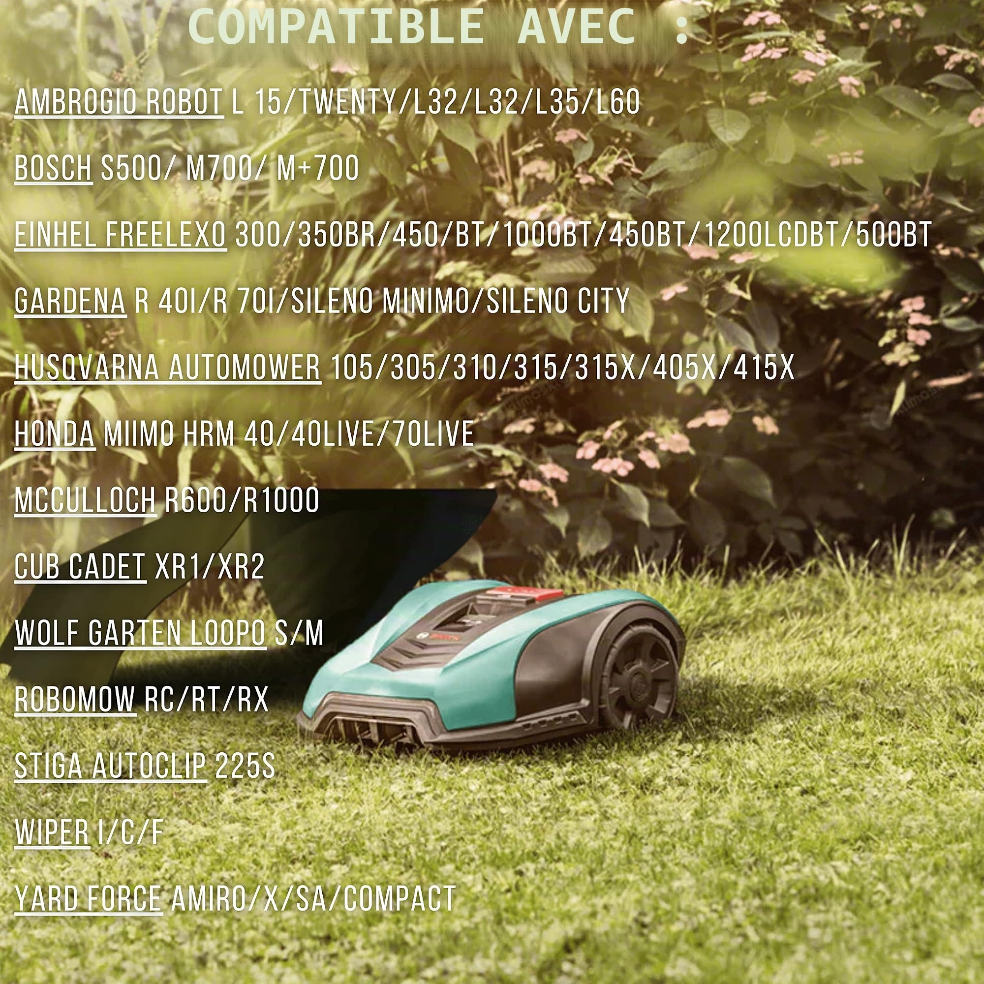 Idea Mower abri pour Robot Tondeuse Shell Compatible avec Husqvarna Automower Robot Tondeuse à Gazon, Fabriqué en matériau Composite d'aluminium