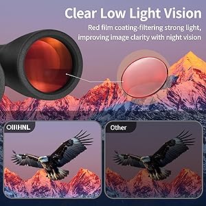 12x50 HD Binoculars for Adults, High Powered with Upgraded Phone Adapter, Clear Low Light Vision, IPX7 Waterproof & Lightweight for Bird Watching, Hunting, Outdoor Travel