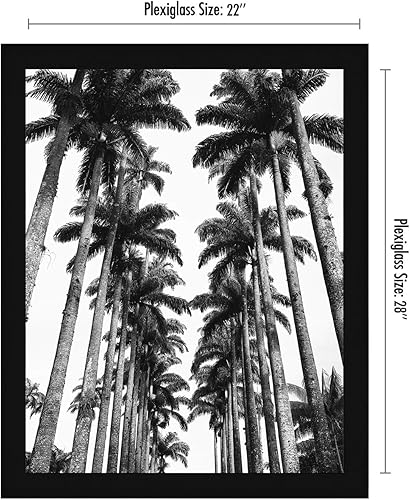 Miniatura 2 de Americanflat - Marcos para póster de madera industrializada Epic Collection, portarretratos anchos de 22 x 28 pulgadas con plexiglás pulido, para