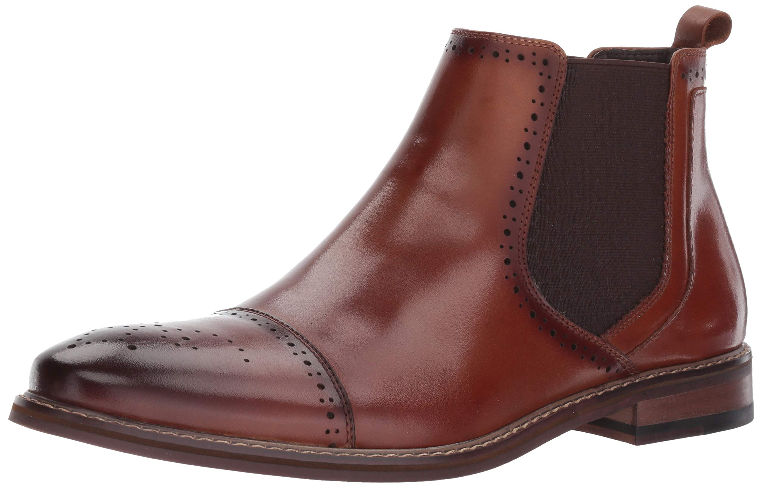 Stacy Adams Alomar 25129 Mens 10M Cognac Leather Chelsea Boots Cap Toe Stacy Adams Kids main image 3
