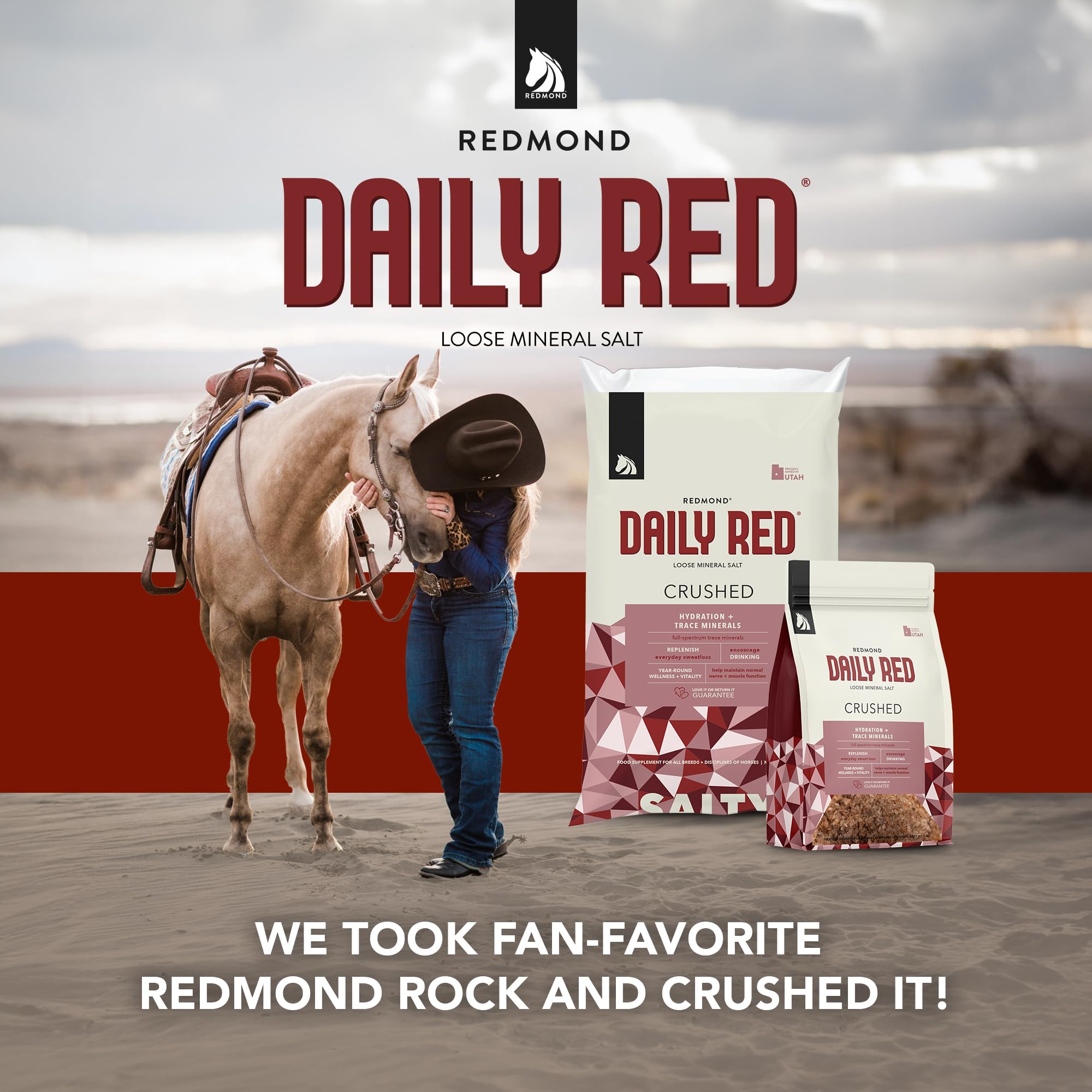 REDMOND Rock Crushed Loose Mineral Salt Electrolyte Supplement for Horses (25 LBS) — Amazon image 7
