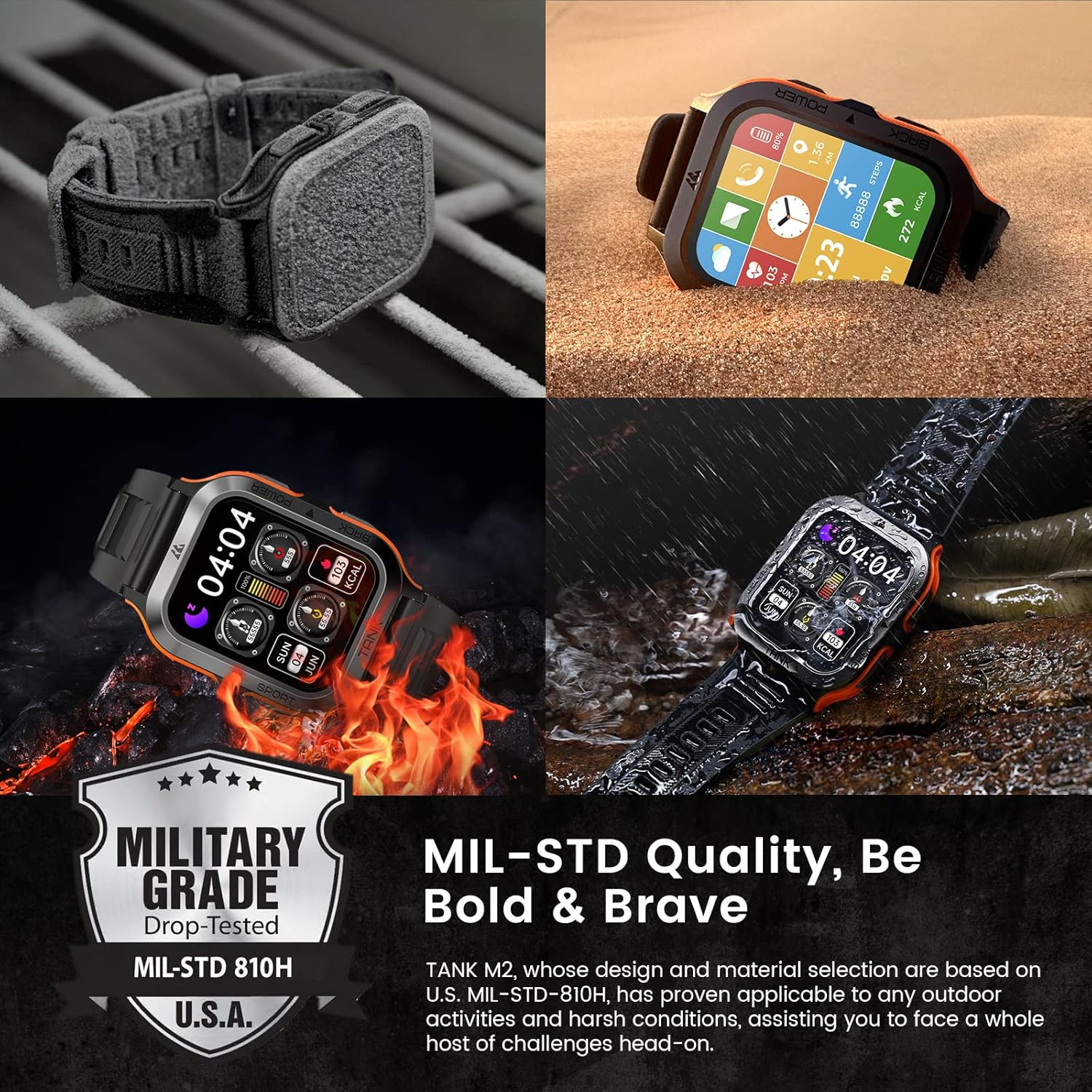 KOSPET Smartwatch Uomo Militare, 60 Giorni di Batteria Extra-Lunga, Smart Watch Militare Robusto/50M Impermeabile, Bluetooth (Risposta/Chiamate), 1.85HD Display, AI Voice Assistant 24H Sleep Monitor KOSPET Smartwatch Uomo Militare, 60 Giorni di Batteria Extra-Lunga, Smart Watch Militare Robusto/50M Impermeabile, Bluetooth (Risposta/Chiamate), 1.85HD Display, AI Voice Assistant 24H Sleep Monitor