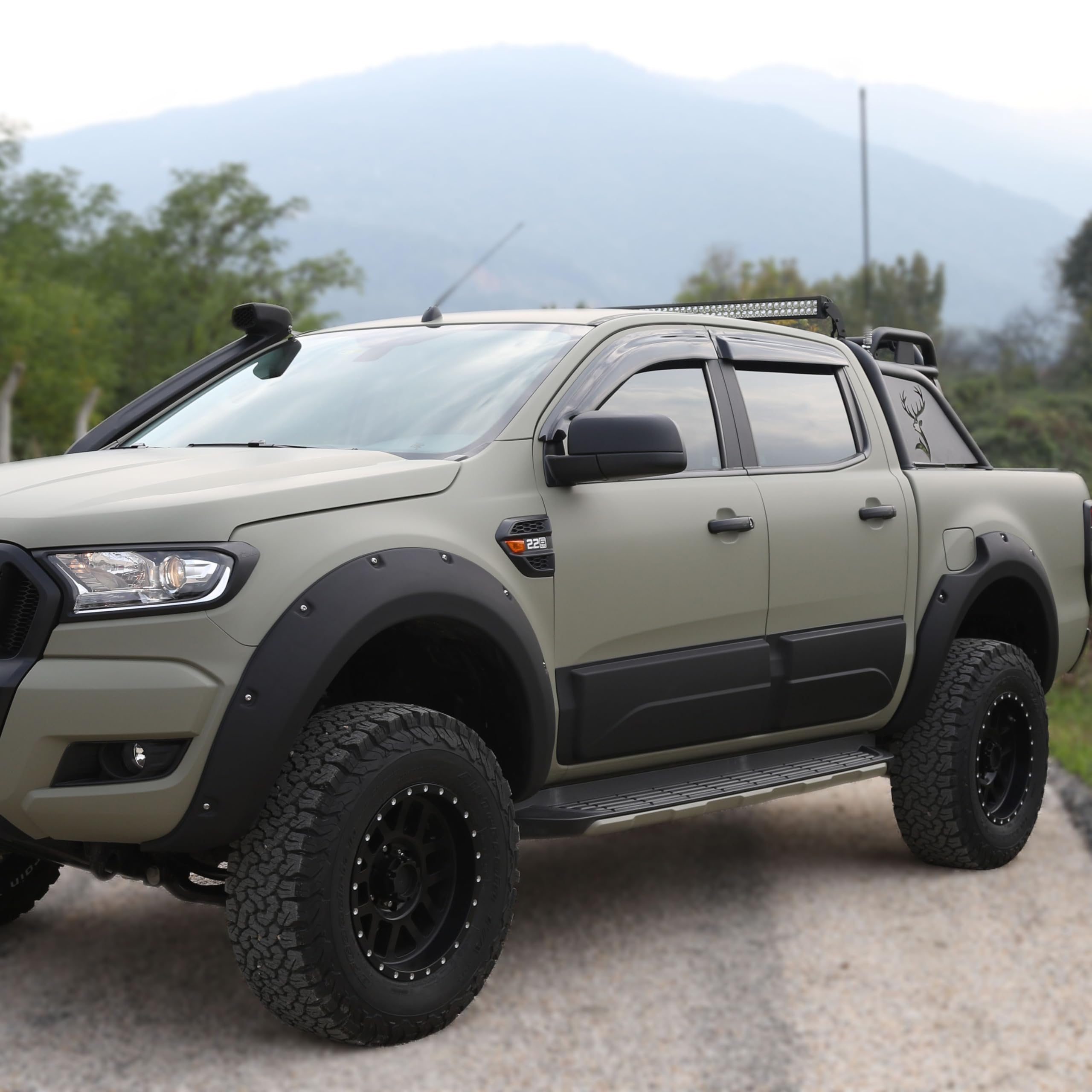 Osłona karoserii, ochrona drzwi do Ford Ranger T6-T7-T8 2012-2022, 4-częściowy