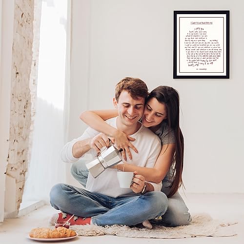 Miniatura 3 de E. E. Cummings Poetry Wall Art- I Carry Your Heart With Me- Heart Shaped Spiritual Wall Decor For Home Decor, Bedroom, Office Decor & Romantic Gift